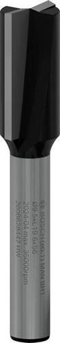 Bosch Nutfräser Standard for Wood Arbeits-L.19,5mm D.9,5mm L.51mm Schaft 6mm