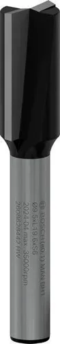 Bosch Nutfräser Standard for Wood Arbeits-L.19,5mm D.9,5mm L.51mm Schaft 6mm