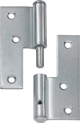 Türaufschraubband STA re.80x72mm DIN R blau verz.fester Stift VORMANN