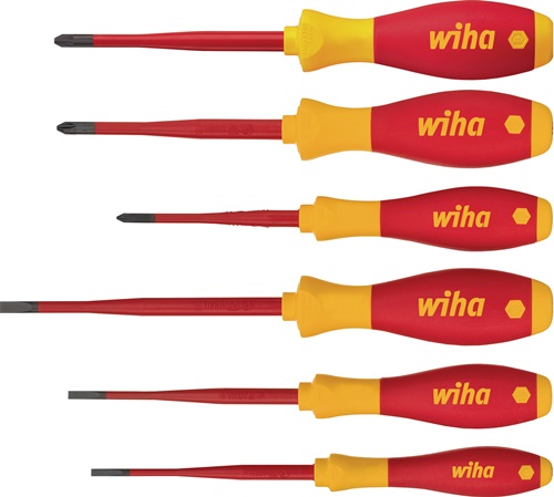 Schraubendrehersatz 3201 K601 6-tlg.Schlitz/PH/+-(SL/PZD) slim fix VDE WIHA