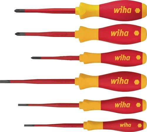 Schraubendrehersatz 3201 K601 6-tlg.Schlitz/PH/+-(SL/PZD) slim fix VDE WIHA