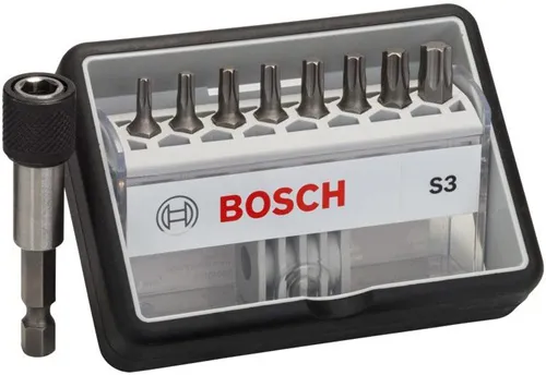 Bosch Schrauberbit-Set Robust Line S Extra-Hart 8+1tlg. L.25mm T10-T40/QC/UH 6kt