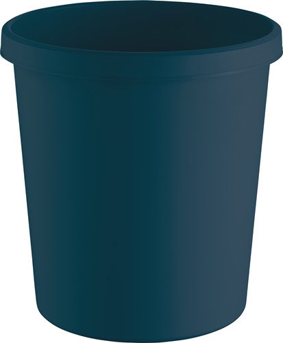 Papierkorb 18l H331xØ315mm m.Griffrand Ku.blau HELIT