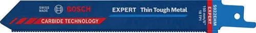 Bosch Säbelsägeblatt Expert Thin Tough Metal L.150mm B.19mm TPI 18 1,4mm 10 St./Karte