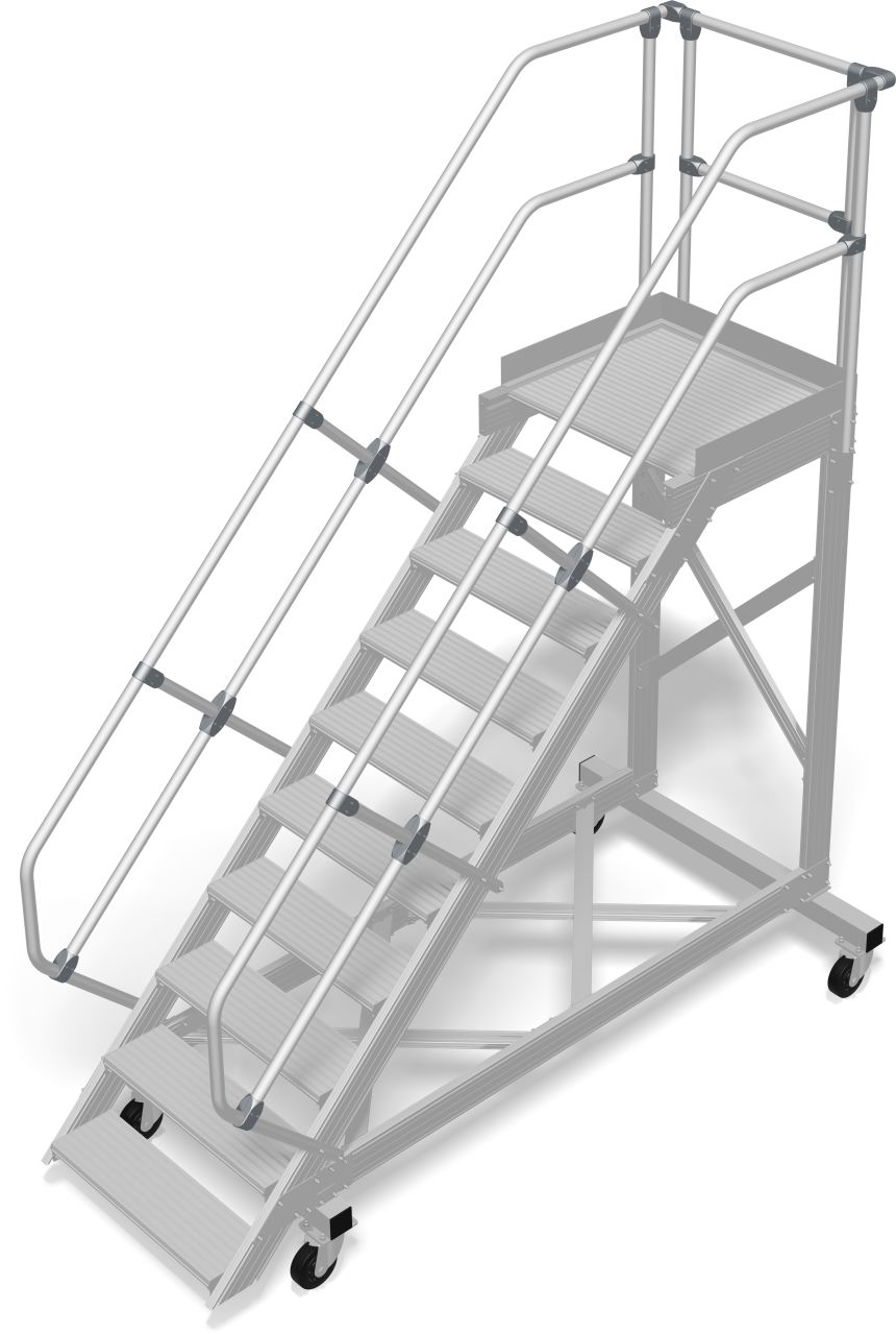 Krause STABILO Treppe mit Plattform fahrbar 1x10 Stufen