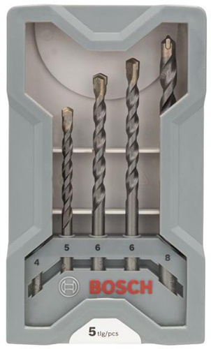 Bosch Betonbohrer-Set CYL-3 5tlg.D.4/5/6/7/8mm i.Ku.-kassette