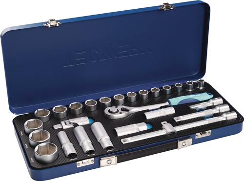 TECWERK Steckschlüsselsatz 27-tlg.1/2 Zoll SW 10-32mm Z.36 6KT 