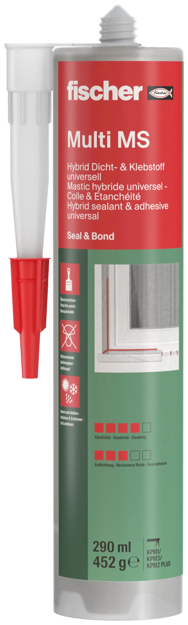 fischer Bauklebstoff Multi MS weiß 290 ml