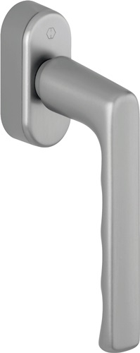 Fenstergriff Hamburg 0700/UD9020 Alu.F9/stahlfarben 32-42mm Stand.HOPPE