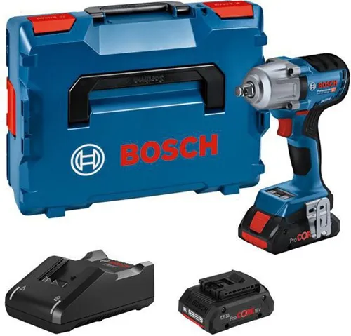 Bosch Akku-Drehschlagschrauber GDS 18V-450 HC Drehz.2300 1/min m.2Akkus 4Ah i.L-BOXX
