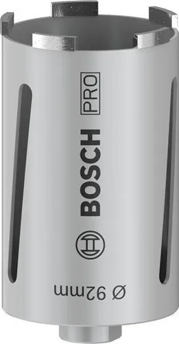 Bosch Diamanttrockenbohrkrone PRO Arbeits-L.92mm D.150 G 1/2Zoll 5 Seg.