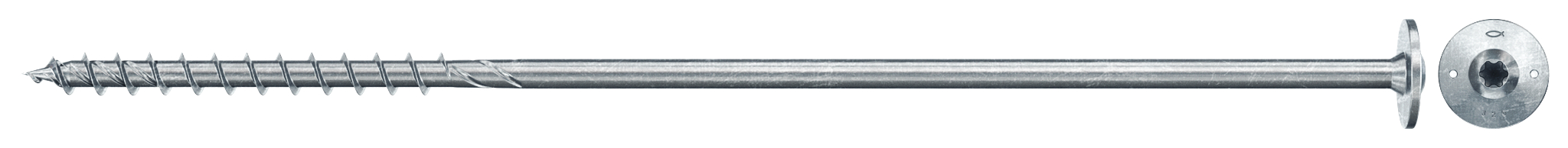 fischer PowerFast FPF II WTP 10,0 x 400 BC 50 Tellerkopf mit Innenstern TX Teilgewinde galvanisch verzinkt blau passiviert