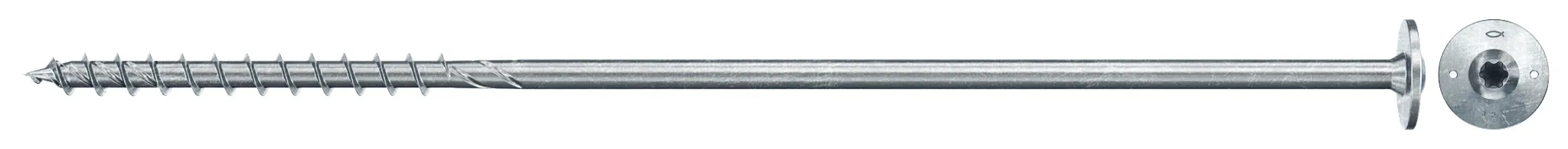 fischer PowerFast FPF II WTP 10,0 x 360 BC 50 Tellerkopf mit Innenstern TX Teilgewinde galvanisch verzinkt blau passiviert