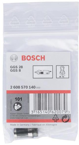 Bosch Spannzange D.1/4Zoll o.Spannmutter f.GGS 8C/28/C/CE/LC/LCE/LPC Prof. 