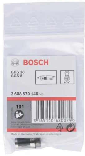 Bosch Spannzange D.1/4Zoll o.Spannmutter f.GGS 8C/28/C/CE/LC/LCE/LPC Prof.