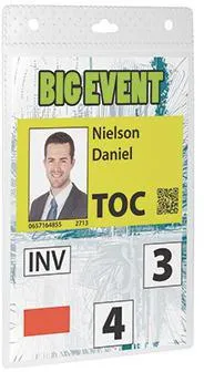 DUARABLE Namensschild 852619 DIN A6 transparent 20 St./Pack.