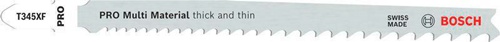 Bosch Stichsägeblatt PRO Multi Material thick and thin T345XF L.132mm BIM 2,4-5mm 2 St