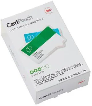 GBC Folientasche CardPouch 3740300 54x86mm 125mic 100 St./Pack.