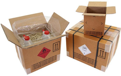 Gefahrgutkarton 4-fach Zulassung 2-wellig Maße 325x245x300mm Inhalt 23l TRANSPAK