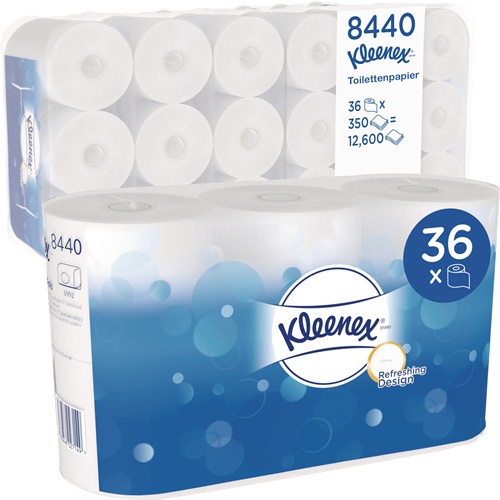 Toilettenpapier 8440 3-lagig 36 Rl.a 350 Bl.=12600 Bl.KLEENEX