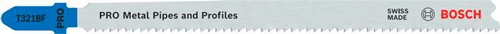 Bosch Stichsägeblatt PRO Metal Pipes and Profiles T321BF L.132mm BIM Zahnteilung 2mm 