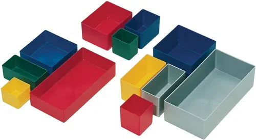 Einsatzkasten 216x108x63mm grau PS f.Schubl.u.Sortimenskästen LA-KA-PE
