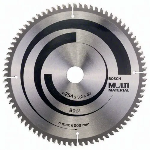Bosch Kreissägeblatt AD 254mm Z.80 HLTCG Bohr.30mm Schnitt-B.3,2mm HM