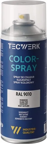 TECWERK Colorspray reinweiß seidenmatt RAL 9010 400ml Spraydose