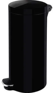 helit Tretabfalleimer H2404395 Silberionen 30l schwarz