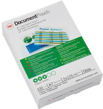 GBC Folientasche DocumentPouch IB581076 DIN A7 100 St./Pack.