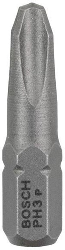 Bosch Schrauberbit Extra-Hart ISO1173 C6.3 PH 3 L.25mm 1/4Zoll-Außen-6kt 3erPack