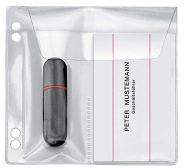Veloflex USB Stick-Hülle 4377010 10x10cm PVC gk 5 St./Pack.