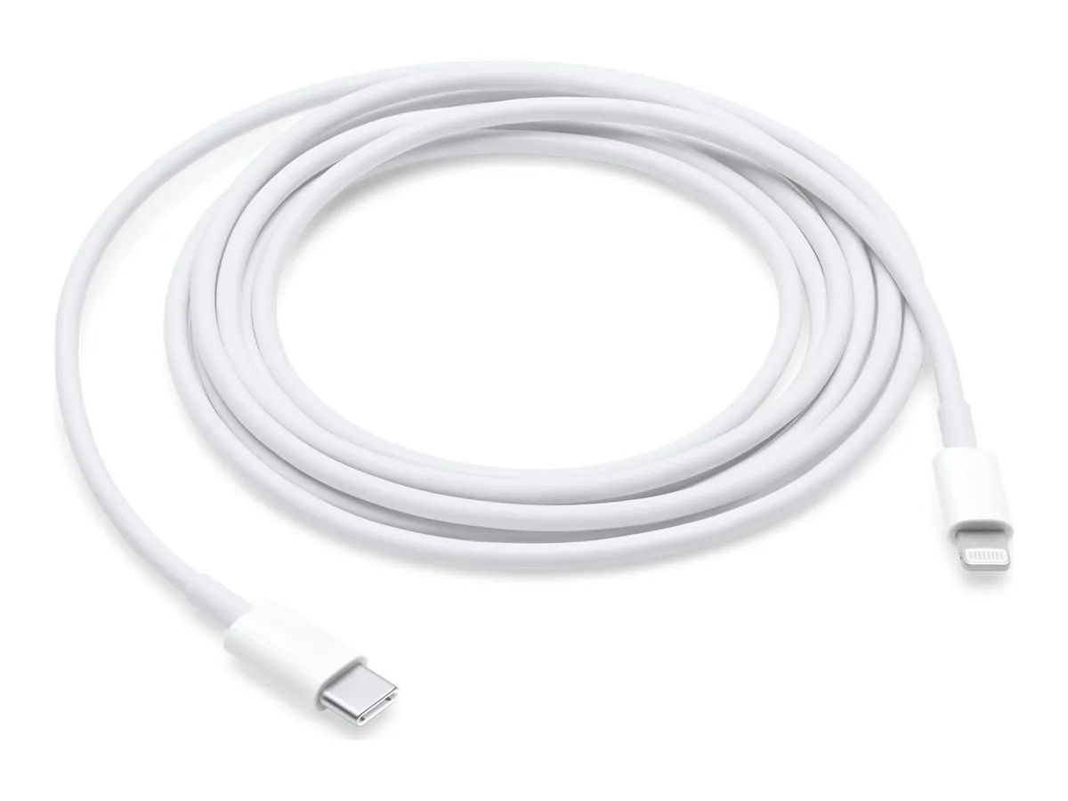 Apple Lightning auf USB-C Kabel, Weiß, 2m