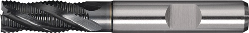 TECWERK Schaftfräser DIN 844 Typ HR D.10mm HSS-Co PM ALCRONA Weldon Z.4 kurz