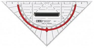 M+R Zeichendreieck 23180100 16cm Skala rot