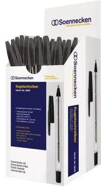 Soennecken Einwegkugelschreiber 3609 Nr.1 Kappe schwarz 50 St./Pack