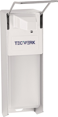 TECWERK Desinfektions- u.Spender H165xB95xT290ca.mm ABS m.Hebel weiß 1l 