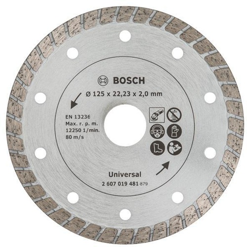 Bosch Diamanttrennscheibe Turbo D.125mm Bohrungs-D.22,23mm Schnitt-B.2mm