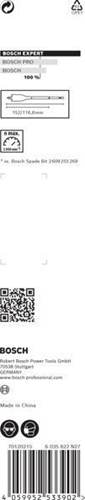 Bosch Flachfräsbohrer EXPERT SelfCut Speed D.17mm L.152mm