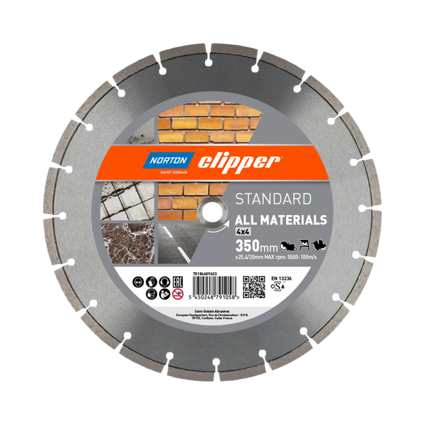 Norton Clipper Diamantscheibe STANDARD 4x4