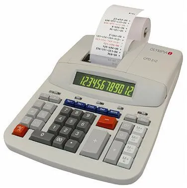 Olympia Tischrechner CPD512 ER 12stellig Netzbetrieb lichtgrau