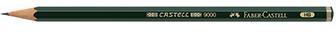 Faber-Castell Bleistift CASTELL 9000 119000 HB dunkelgrün