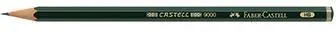 Faber-Castell Bleistift CASTELL 9000 119000 HB dunkelgrün
