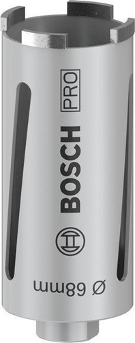 Bosch Diamanttrockenbohrkrone PRO Arbeits-L.68mm D.150 G 1/2Zoll 4 Seg.