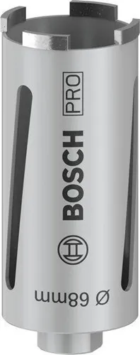 Bosch Diamanttrockenbohrkrone PRO Arbeits-L.68mm D.150 G 1/2Zoll 4 Seg.