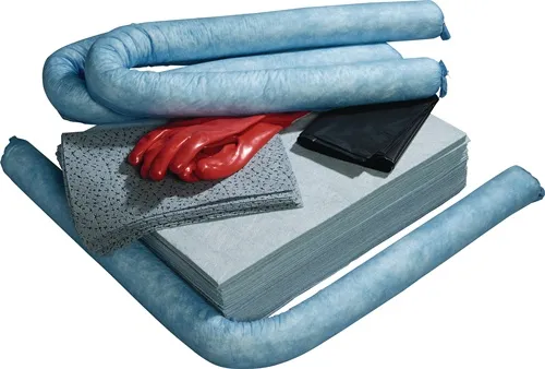 TECWERK Notfallset Öl Inh.50-tlg.m.Handschuhen bindet b.max.50l