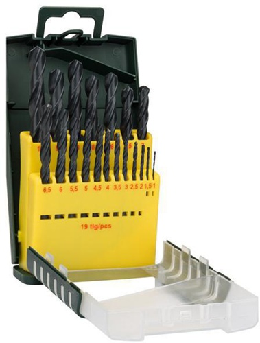 Bosch Metallbohrer-Set HSS-R 19tlg. D.1-10mm §$ Gripbox