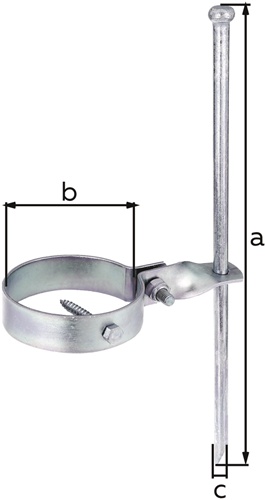 Schaukelanker Maß a 400mm Maß b D.100 mmStahl