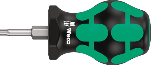 Schraubendreher 367 TORX® Stubby Gr.T 15 Klingen-L.25mm 2K-Griff Rundkl.WERA