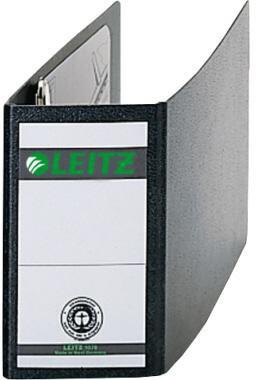 Leitz Ordner 10780000 DIN A6 quer 77mm Pappe schwarz